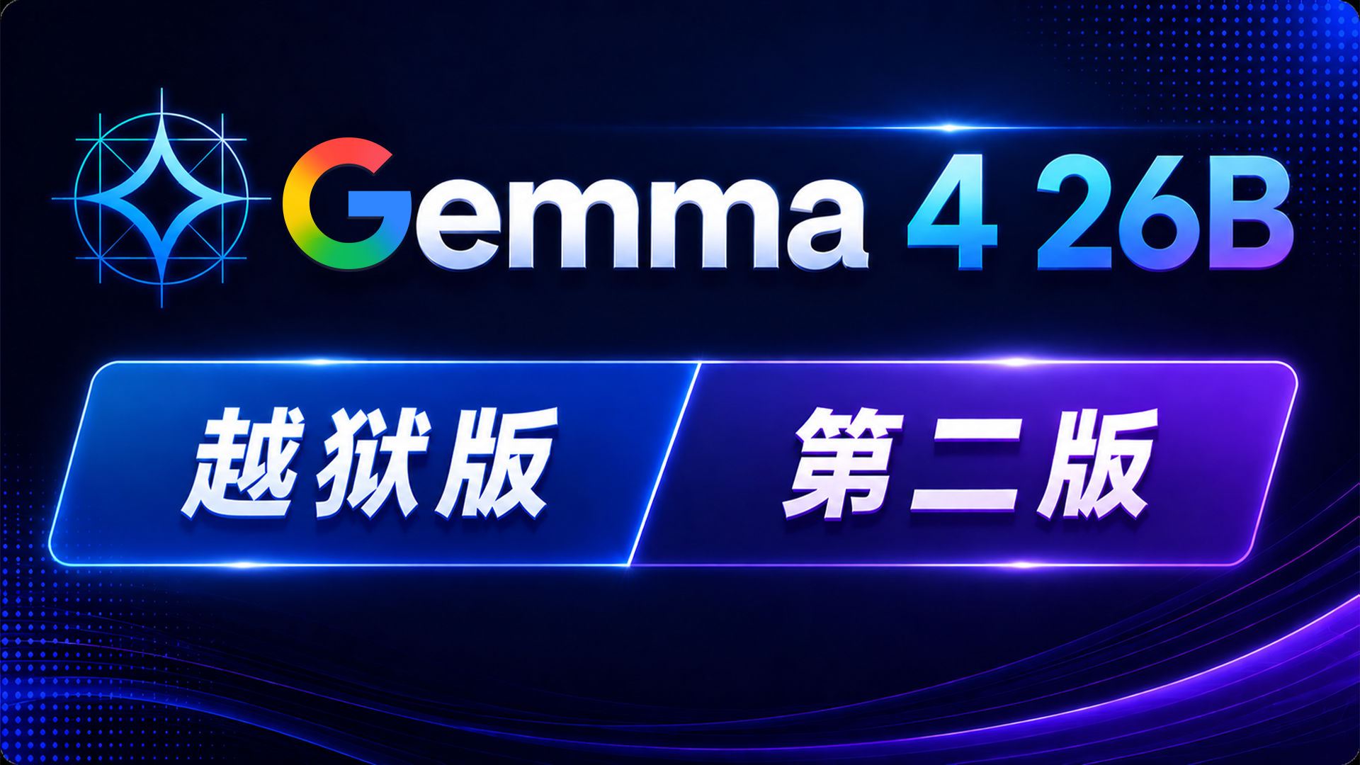 Google 王炸升级！Gemma 4 26B 越狱破解版第二版｜本地部署教程（免费无限制）