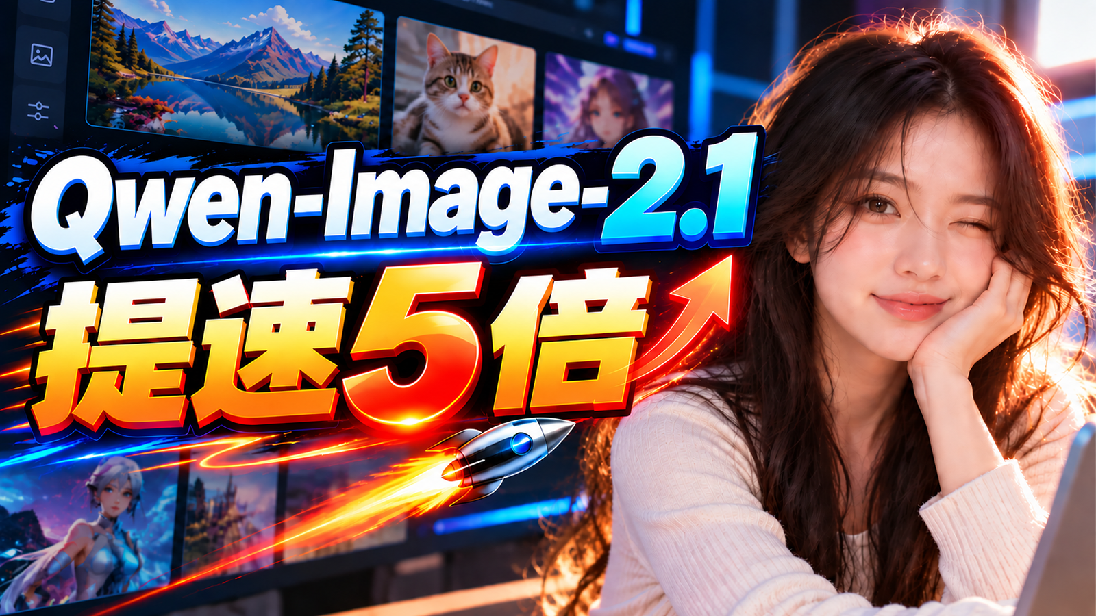 图片生成提速5倍！Qwen-Image-2.1 Viggle Turbo加速方案：ComfyUI 从零本地部署教程