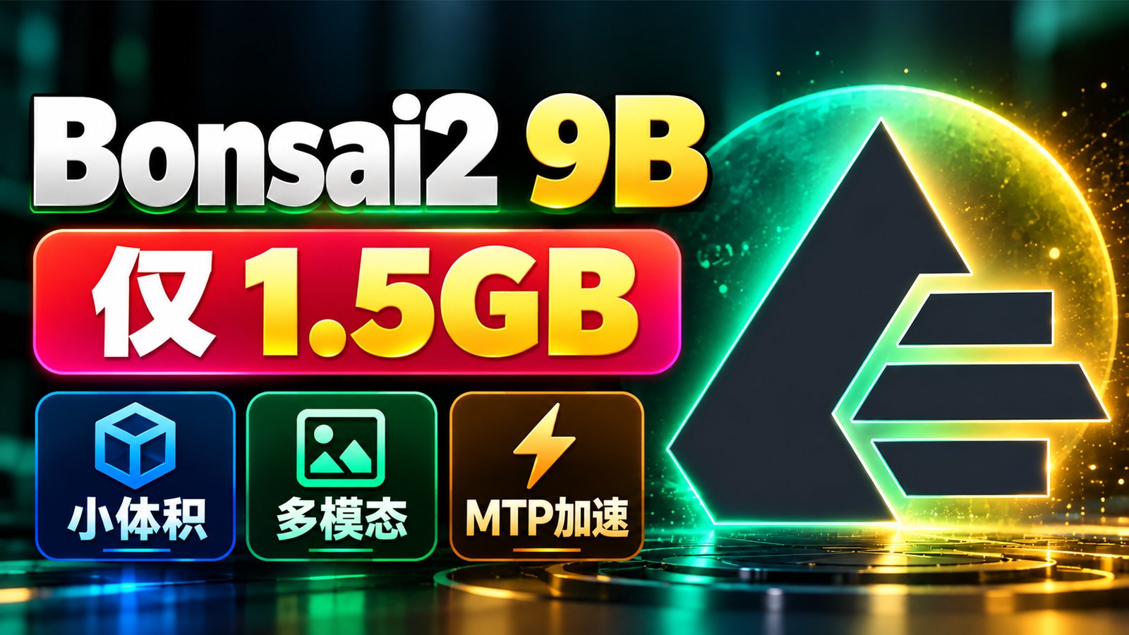 4GB 显卡就能装！Bonsai2 9B 超轻量多模态 AI 大模型本地部署教程｜图片识别、262K上下文