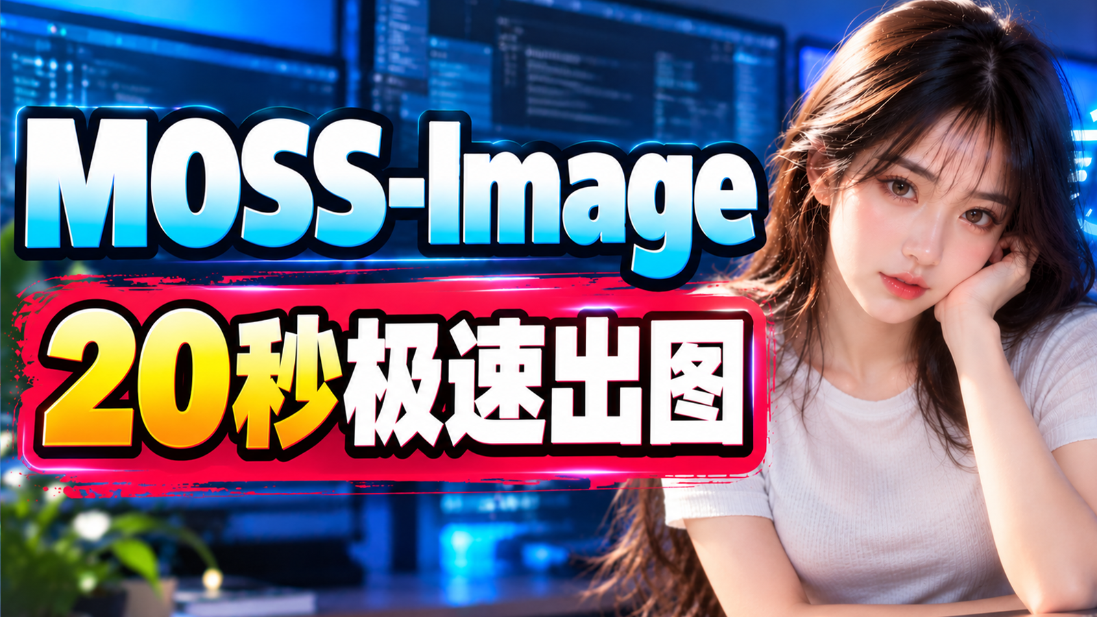 低端显卡也能跑！MOSS-Image-8-steps 无审查 AI 图片模型本地部署教程｜ComfyUI + JSON 布局控制